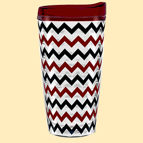 Designer Series Maroon Chevron